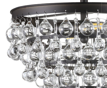 Toronto Metal/Crystal LED Flush Mount - JONATHAN Y